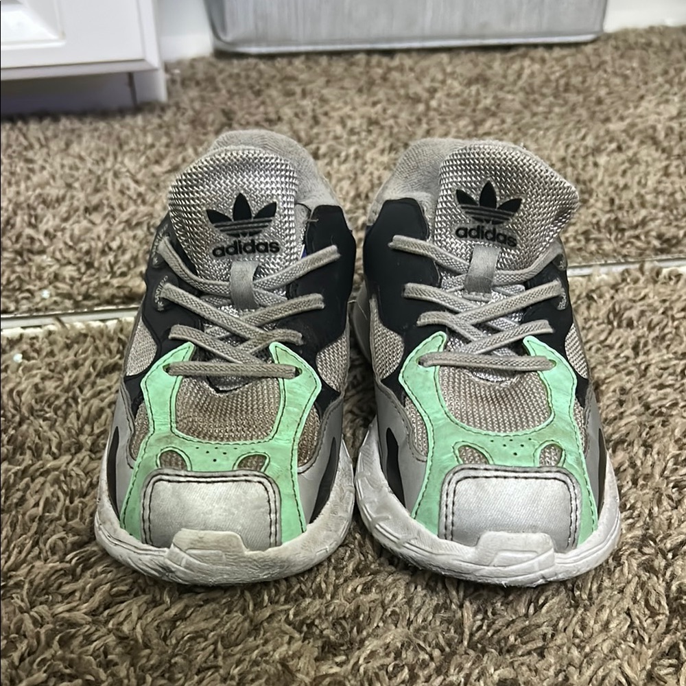 Adidas Kids Shoes - Gray and Green